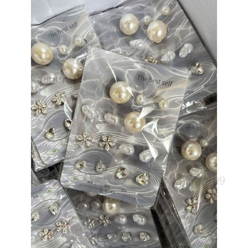 新款♥包郵新款洞洞鞋diy配件巴洛克鞋花鑽石裝飾高級珍珠小香風通用型