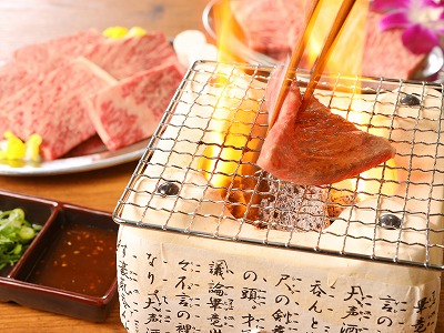 ＜宮崎牛ロース焼肉用200g＞ K01_0004_1