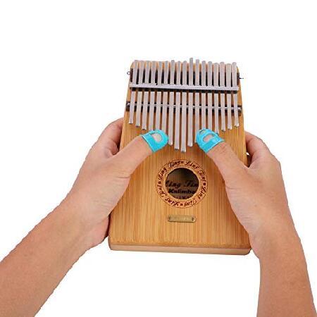 17 Key Thumb Piano, Wooden Kalimba Mbira Thumb Piano Finger Speaker Musical Pickup (Original Sound)