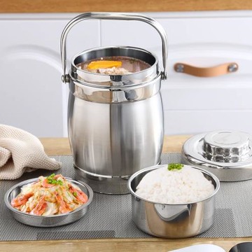 不銹鋼真空飯盒桶大容量超長保溫提鍋多層成人學生保溫桶便攜手提