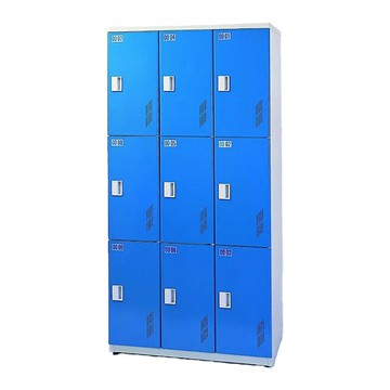台灣製造【鋼製置物櫃】無鎖型 9格 鍍鋅鋼板 多色訂製 科技大廠 健身房指定 衣物櫃 內務櫃 鋼製衣櫃