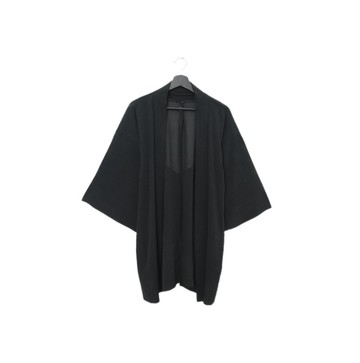 Back to Green-日本透膚羽織 背後白色花印 tf-11/vintage kimono