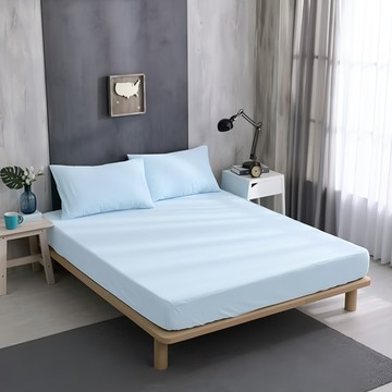 Ishur 伊舒爾 3M防水透氣 3M吸濕排汗 日本大和防蹣 防止塵蹣入侵  保潔墊 + 枕頭保潔墊 x 2  特大  天空藍