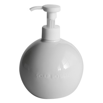 SALIU 陶瓷按壓式慕斯空瓶 液體 350ml 圓球形  32731  1個