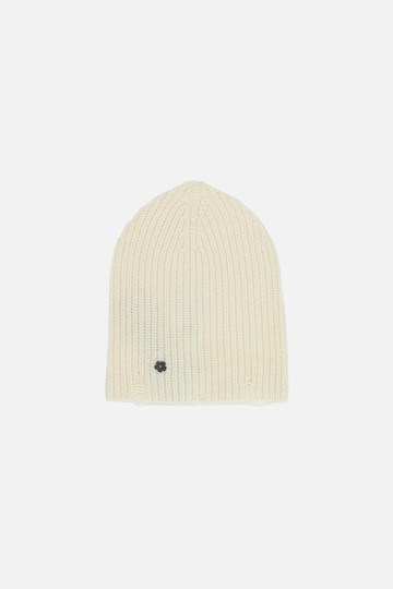 A PAPER KID ribbed wool and cashmere beanie Man