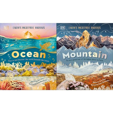 Ocean: Dive In and Discover the World Beneath 海洋：潛入海底，探索波濤之下的世界+Mountain: Go On a Grand Tour of the Highest山脈：開啟地球最高峰之旅