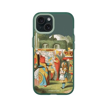 iPhone 15 Clear 憂墨綠 - The British Library - 紅心皇后駕到！