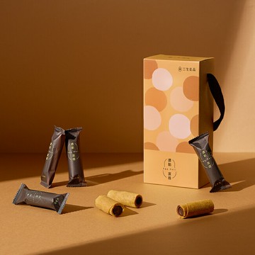 【三生良品】濃餡蛋捲-巧克力 香醇內餡 減糖不膩口 經典不敗口味 獨立包裝