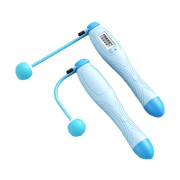 計數跳繩 2個 塑膠材質  115g  天空藍  1組