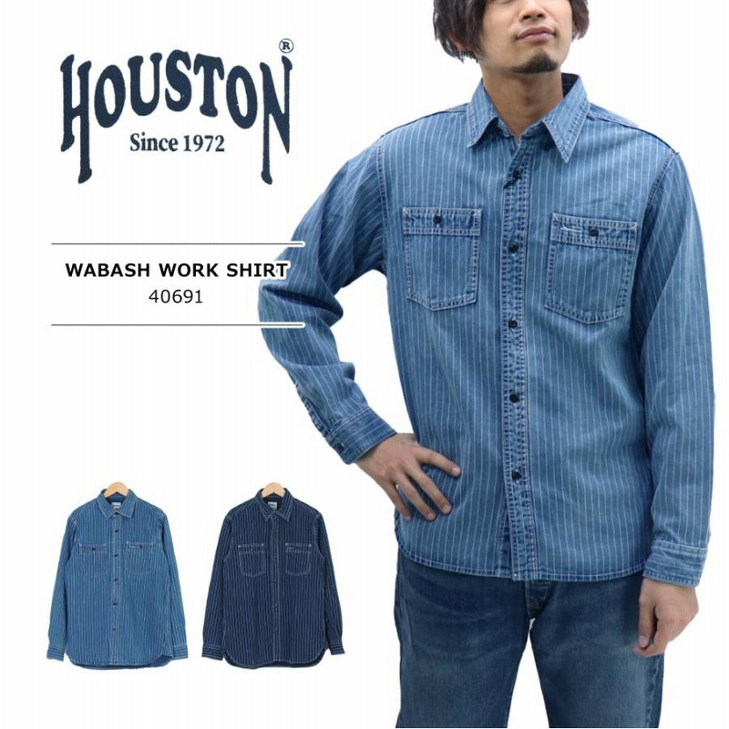 HOUSTON(ヒューストン) MENS WABASH WORK SHIRT / メンズ ウォバッシュ