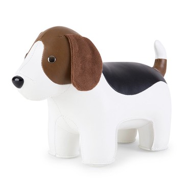 【書擋】米格魯 Beagle 皮革動物擺飾 | 入厝禮物 生日禮物