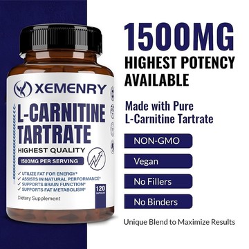 XEMENRY 旋肉碱酒石酸盐🧪 1500MG🧩 -  60/120粒膠囊 美國製造