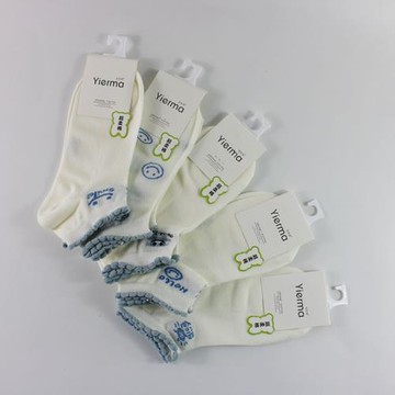 5雙億爾馬短襪超柔薄棉女士春夏季網眼透氣花邊短襪浮雕卡通春季