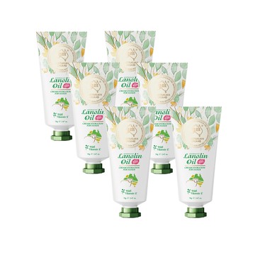 【澳洲 G&M】花漾水潤綿羊油護手霜含維他命E(70g/支 6入組)