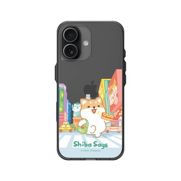 iPhone 17 Clear (相機按鈕) 酷墨灰 - 柴語錄 Shiba Says - 出國小確幸