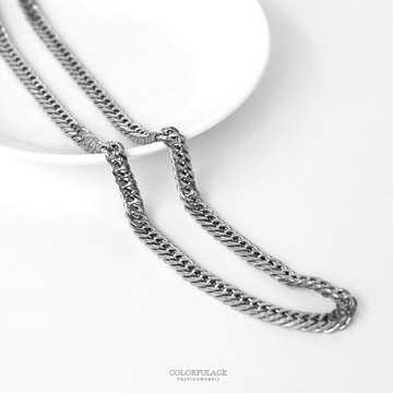 鋼鍊 個性多環鋼製粗鍊項鍊【NB769】