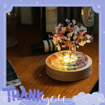 永遠守護你【Montagne】守護樹｜紫水晶。海藍寶。粉水晶 權利 守護 信心 好人緣 愛情 居家擺設 辦公室 好友 家庭 職場禮 情人獻禮 LOVE 禮品推薦