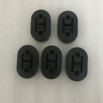 【臺灣出貨】通用吊膠橡膠二孔加厚加硬吊耳黑色改裝排氣管賽車專用同款吊環