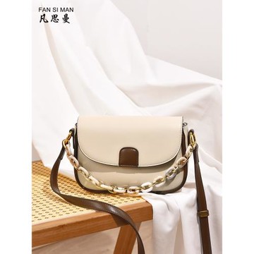 2025新款馬鞍包女包斜挎包百搭休閑手提包鏈條小包包單肩包腋下包