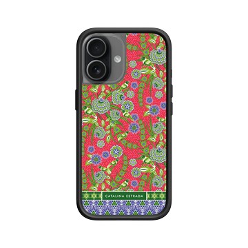 iPhone 17 Mod NX -邊框背蓋組合 (相機按鈕) 黑 - Catalina Estrada - Red Flowers