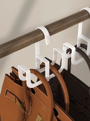 包包收納神器掛包包收納衣服掛架臥室掛絲巾架宿舍領帶收納免打孔 雙11全館免運