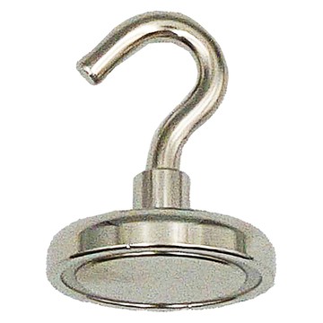 DIBOTE 迪伯特 強力磁鐵掛勾 超強承重力(48mm)  銀色  1個