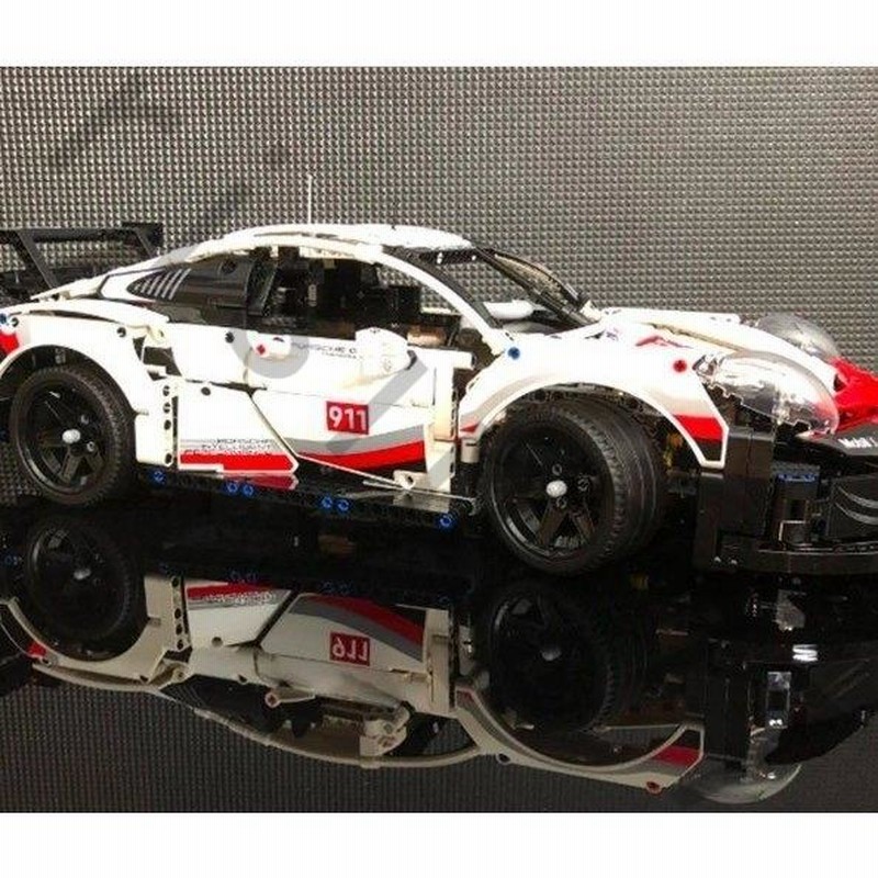 LEGOレゴ互換品 ポルシェ 911 RSR ブロック モーターセット ラジコン