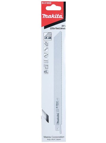 MAKITA 牧田 軍刀鋸片 B-31859 長度 9吋 225mm 5片 複合金屬 適用 金屬 嵌釘板 木材 薄金屬 瑞士製