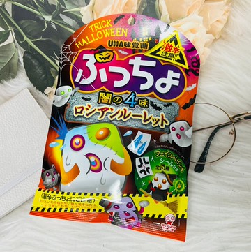 潼漾小舖 日本 uha味覺糖 萬聖節版 搞怪軟糖 普啾軟糖 60g 闇的四味軟糖 激辛注意