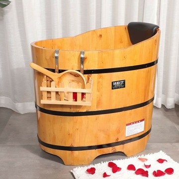 免運/公司貨 浴桶 木桶 泡澡桶全身洗澡盆大人木桶浴缸小戶型浴室家用全身香柏木沐浴桶 可開發票 全館五折 工廠現貨直銷 新品特價 z11041