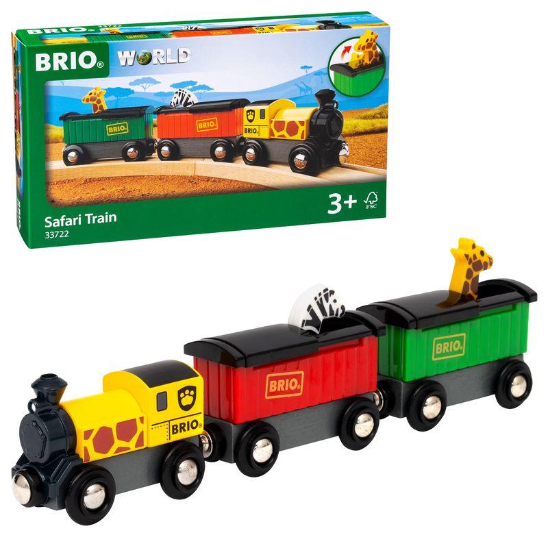 BRIO ブリオ WORLD サファリトレイン 3両編成 対象年齢 3歳~ 電車の