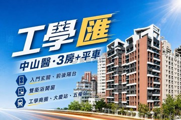 坤聯發工學匯｜南區工學大慶商圈前棟三房獨立大平車｜台中市南區工學路