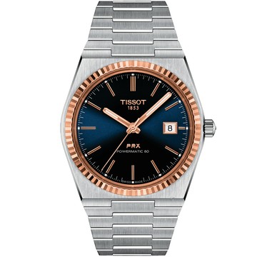 TISSOT 官方授權經銷商 PRX Powermatic 80 機械錶-T9314074104100