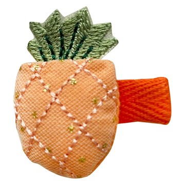 SY(童)造型壓夾-鳳梨橘 寶寶髮夾 時尚配件  橘色  1入