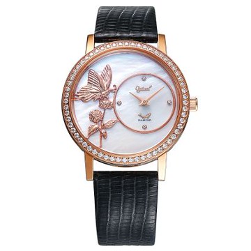 Ogival 愛其華 蝶戀花石英珠寶錶 380-902DLR 母貝面