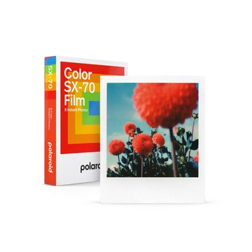 Polaroid 寶麗來 SX-70彩色白框相紙 8張入 / 盒 D7F1