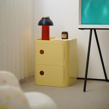 【含稅/免運】 現代簡約創意小型收納儲物柜置物架家用極窄奶油風臥室平替床頭柜