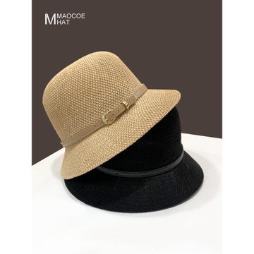 草帽女出游遮陽防曬時尚編織帽子