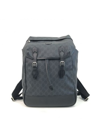 gucci 黑色 GG帆布塗層雙肩包