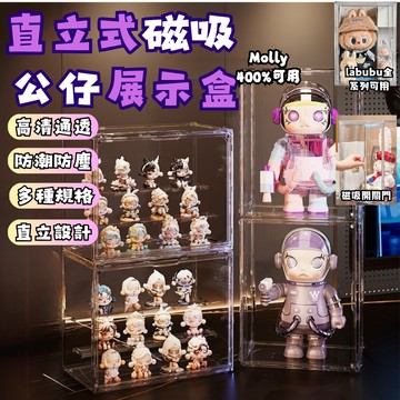 【台灣現貨免運】 泡泡瑪特展示盒 400%展示盒 公仔展示盒 公仔盒 壓克力展示盒 公仔收納盒 盲盒展示櫃 透明展示盒