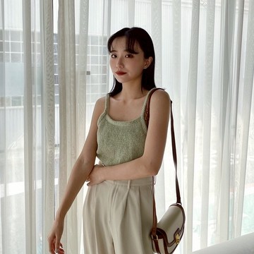 【Aa.chic出清5折起】柔軟吊帶坑條針織背心(四色).女裝/衣服/上衣/針織/背心【C126112】