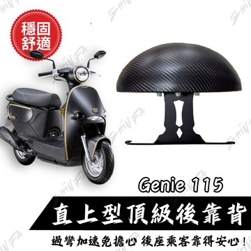 【台南新發車業】光陽 Genie 115 小精靈 後靠背饅頭組 後靠背 光陽 KYMCO genie 115 星鑽特仕版