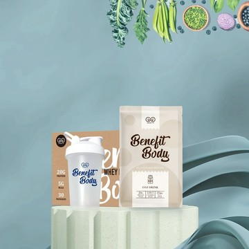 【WORTH 沃爾司】Benefit Body輕植蛋白-燕麥奶(30包/盒)贈搖搖杯