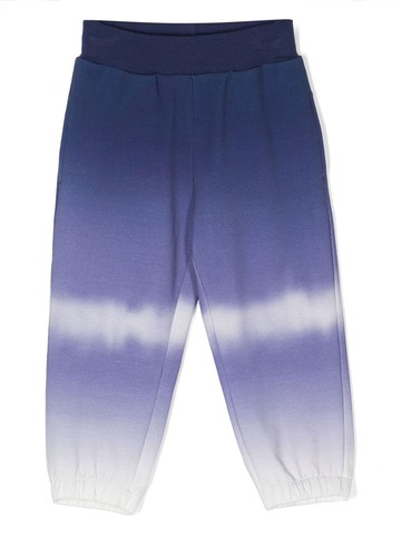 Monnalisa - tie-dye elasticated-ankle trousers - kids - Elastane/Cotton - 10 - Blue