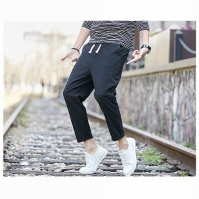 ジョガーパンツ メンズ アンクルパンツ ボトムス スリム デザイン カジュアル ファッション くるぶし丈 通販 Lineポイント最大get Lineショッピング