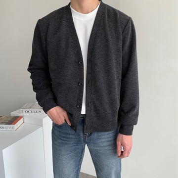 正韓基本簡約羅紋素面針織開衫外套 4色 YUPPIE 預購商品 0829