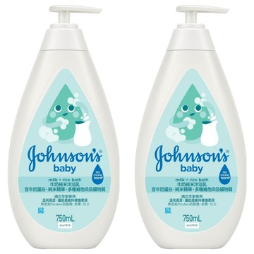 Johnson's 嬌生 嬰兒牛奶純米沐浴乳  2個  750ml