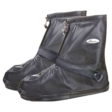 iMiTU 米圖 全方位短筒防水雨鞋套 安全防滑 加厚鞋底  L(28.5cm)  時尚黑