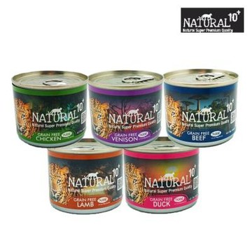 紐西蘭NATURAL10+無穀機能主食罐 185g x 24入組