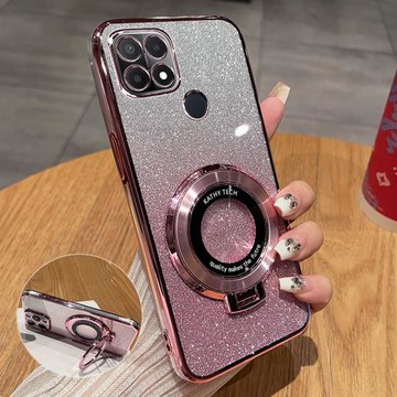 適用oppoA35手機殼oppo保護A35硅膠套PEFM00全包opa防摔oppa透明opopa軟0pp0男女可愛opooa新款帶支架ins風鋼